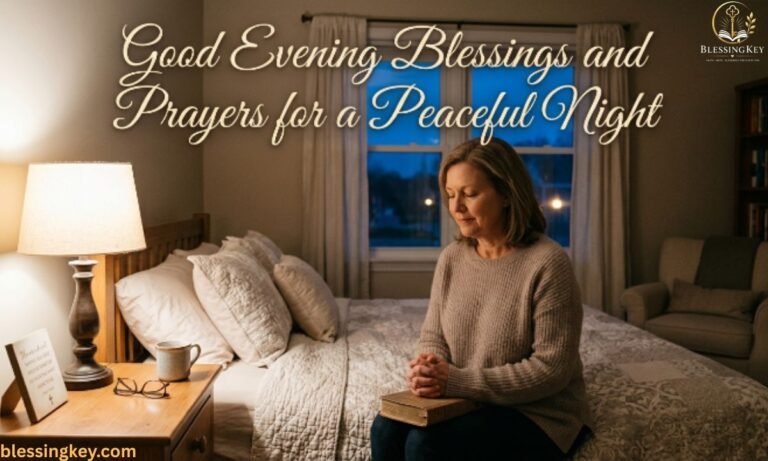 Good Evening Blessings and Prayers for a Peaceful Night