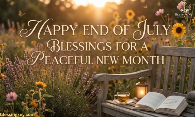Happy End of July Blessings for a Peaceful New Month