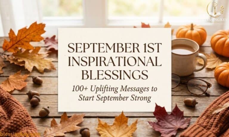 September 1st Inspirational Blessings 100+ Uplifting Messages to Start September Strong
