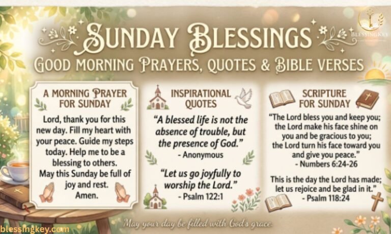 Sunday Blessings Good Morning Prayers, Quotes & Bible Verses
