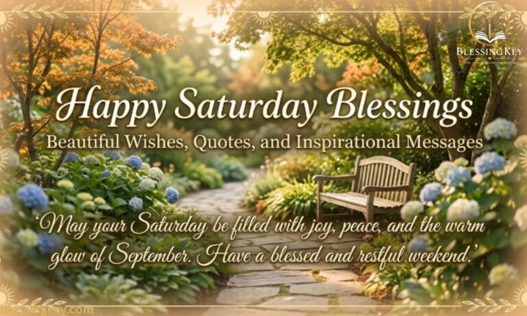 Happy Saturday Blessings for September Beautiful Wishes, Quotes & Inspirational Messages