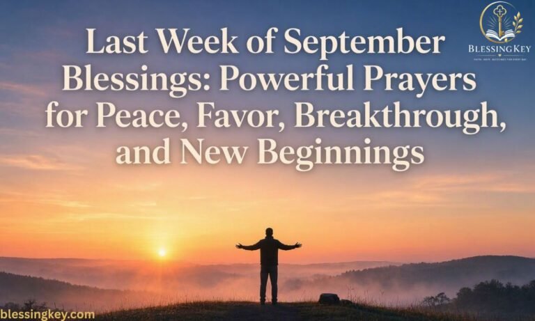 Last Week of September Blessings Powerful Prayers for Peace, Favor, Breakthrough, and New Beginnings