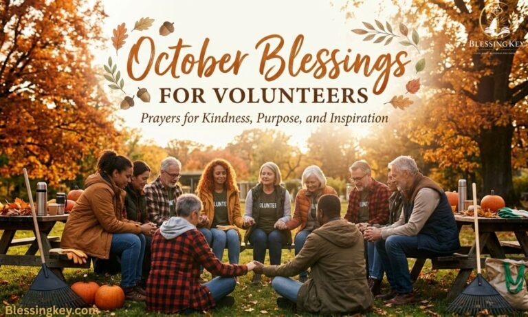 October Blessings for Volunteers Prayers for Kindness, Purpose, and Inspiration