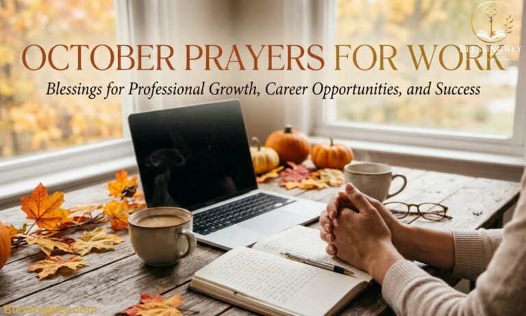 October Prayers for Work Blessings for Professional Growth, Career Opportunities, and Success