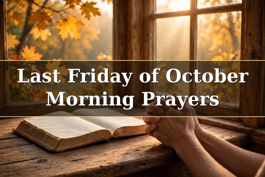 Last Friday of October Morning Prayers