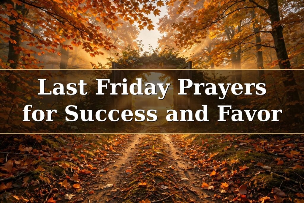 Last Friday Prayers for Success and Favor