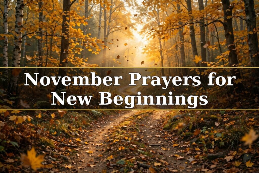 November Prayers for New Beginnings