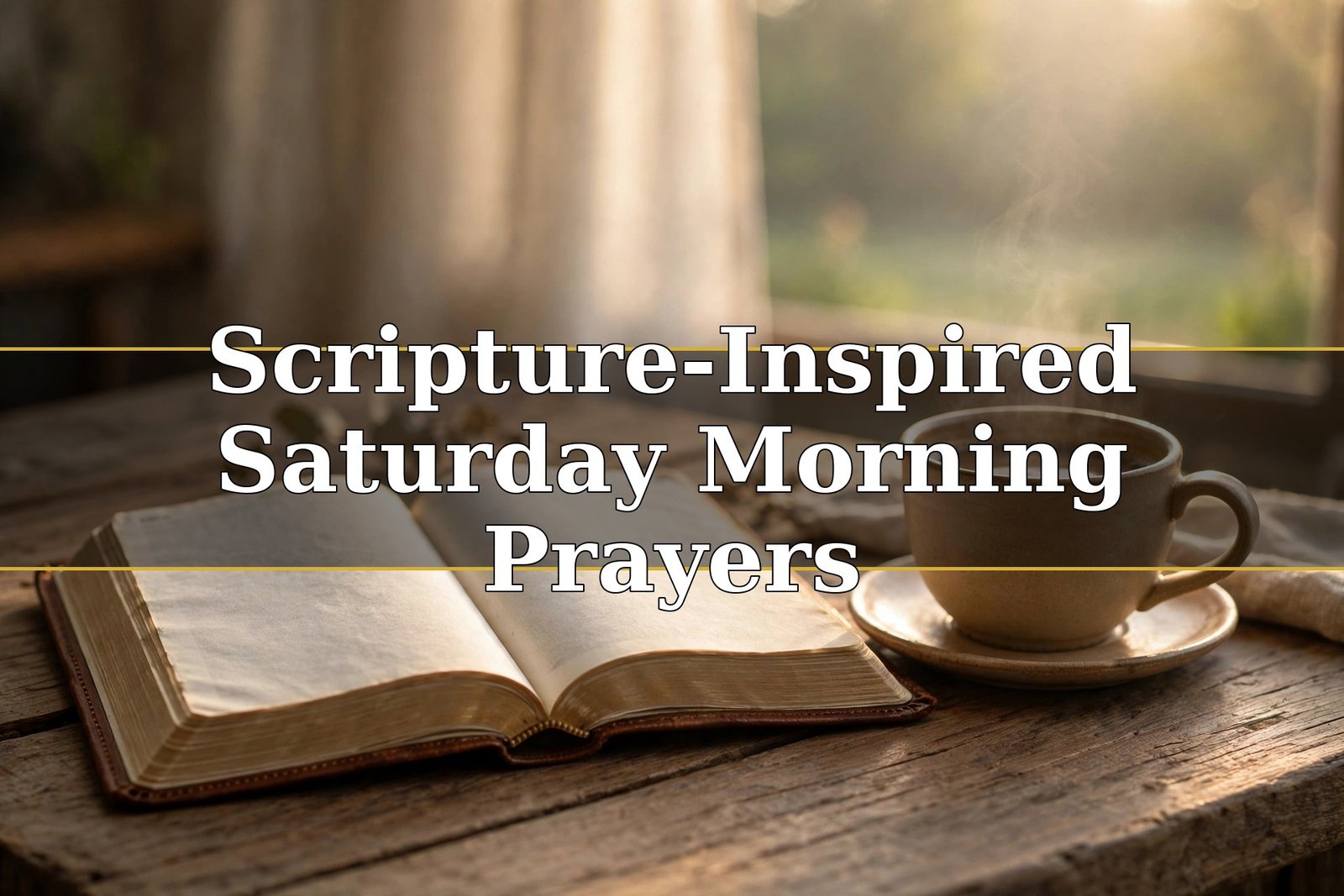 Scripture-Inspired Saturday Morning Prayers