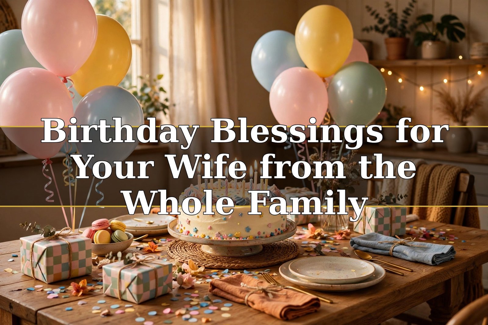 Birthday Blessings for Your Wife from the Whole Family